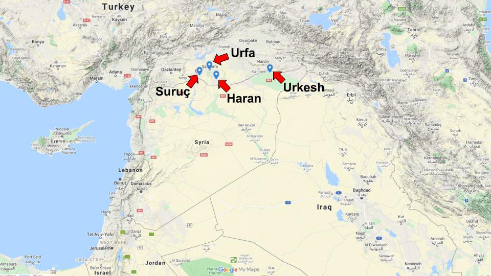 Map of Haran and vicinity